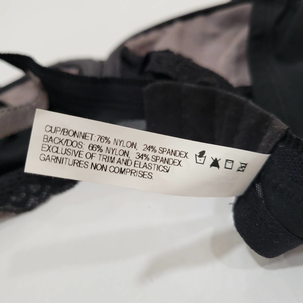 Playtex Love My Curves Beautiful Lace Black Bra Lingerie NWT $42 36C - Picture 10 of 10
